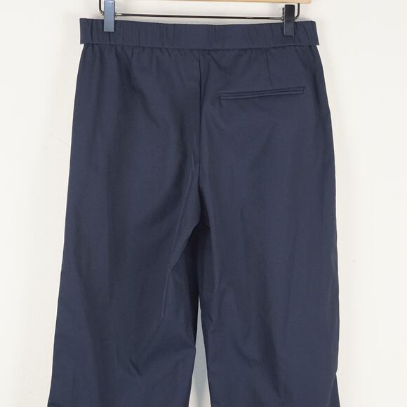 Zara Wide Leg Navy Blue Side Striped Trouser Tracker Pants Womens Sz S - Picture 4 of 14